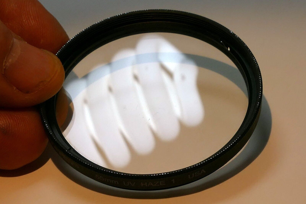 Tiffen 55mm UV  Haze-1 Filter Clear glass  made in USA