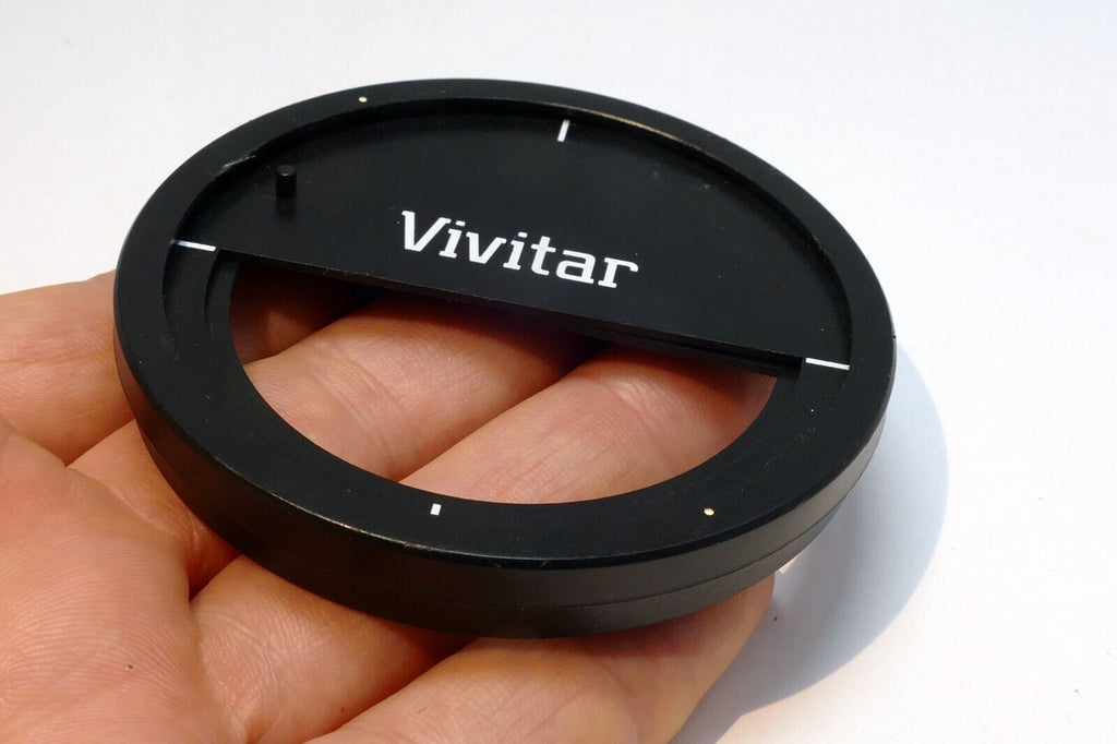 Vivitar half fame field rotating adapter for the lens