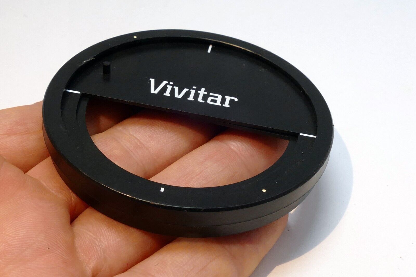 Vivitar half fame field rotating adapter for the lens