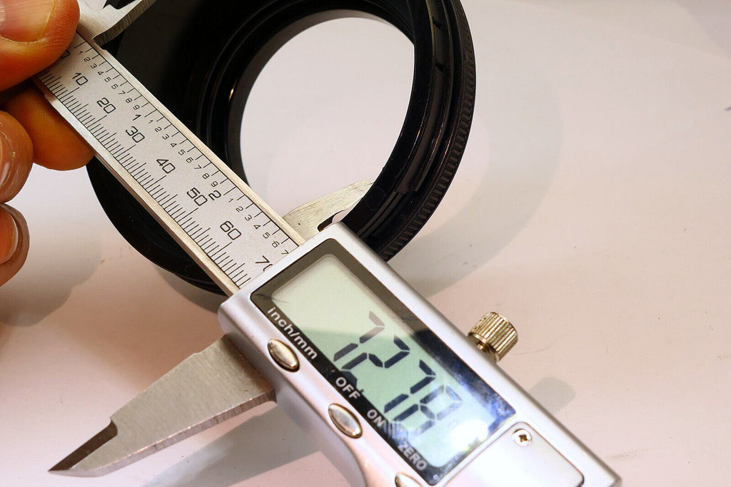 57mm Lens Hood Adapter Shade Plastic screw in type