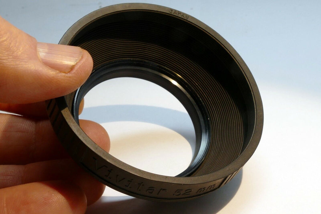 Vivitar 52mm rubber lens hood shade for 50mm f1.4 f1.9 lense s