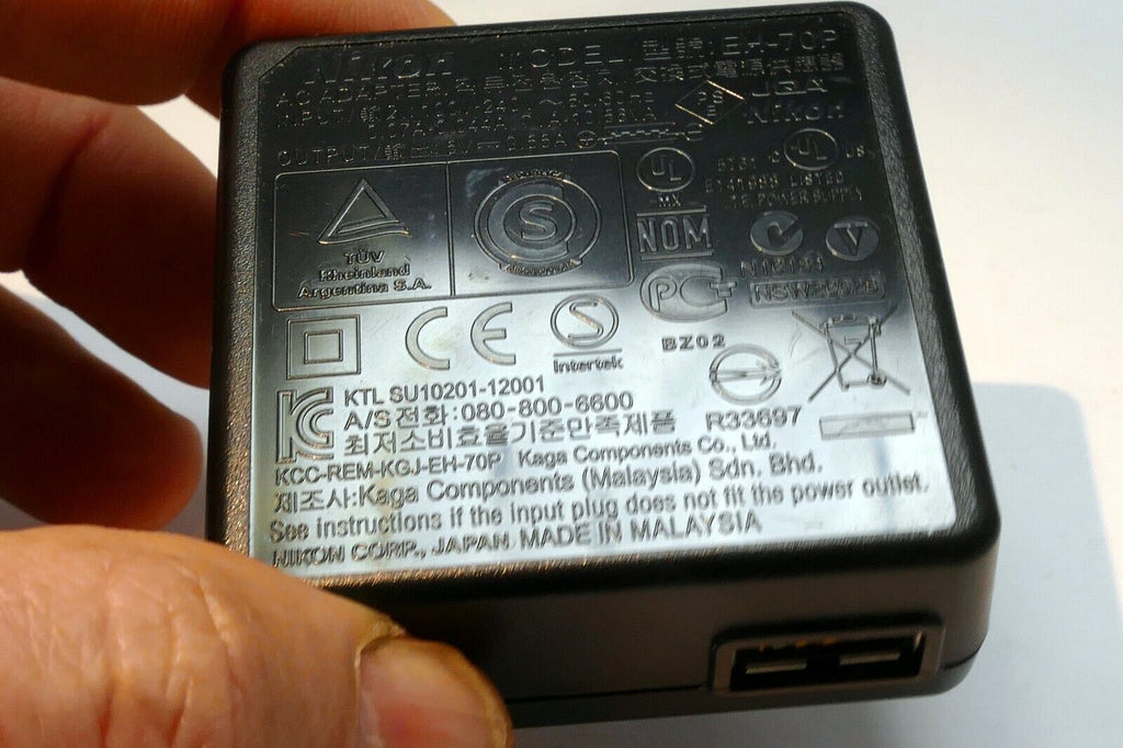 Nikon EH-70P AC USB charger adapter Genuine OEM US plug