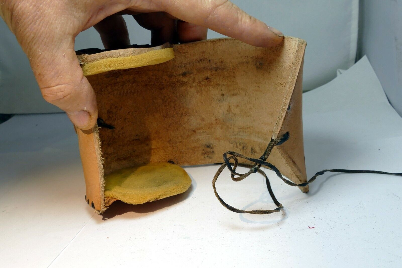 Handmade Hard lens case 2.5X3.5" 28mm f2.8 50mm f1.4 lens (wild west) leather