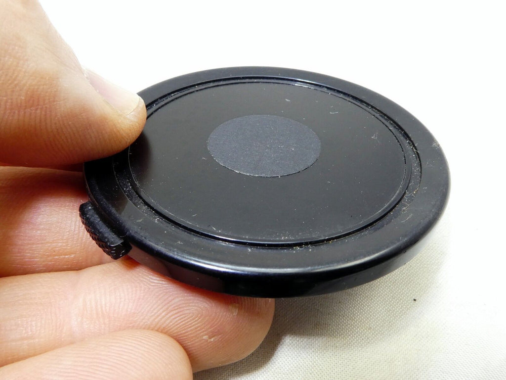 58mm P-0.75mm Lens Front Cap Black Plastic  Black