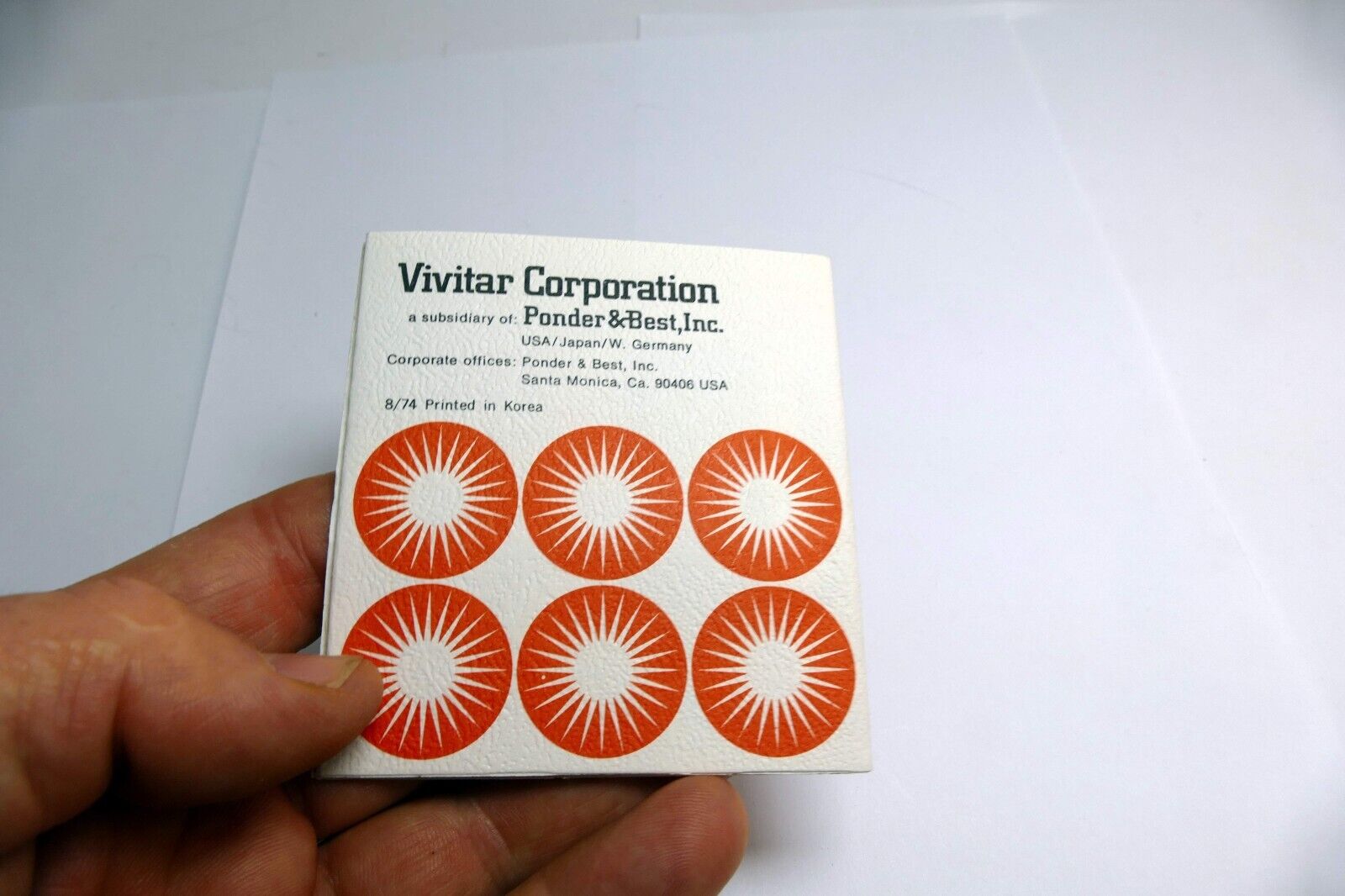 Vivitar Model 102 Flash  Instruction Manual / User Guide EN - genuine OEM
