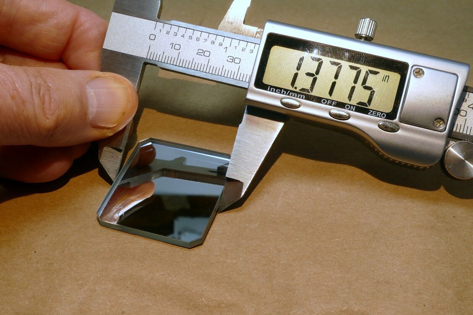 1.5" Diameter 0.12" thick First Surface Mirror Optical flat