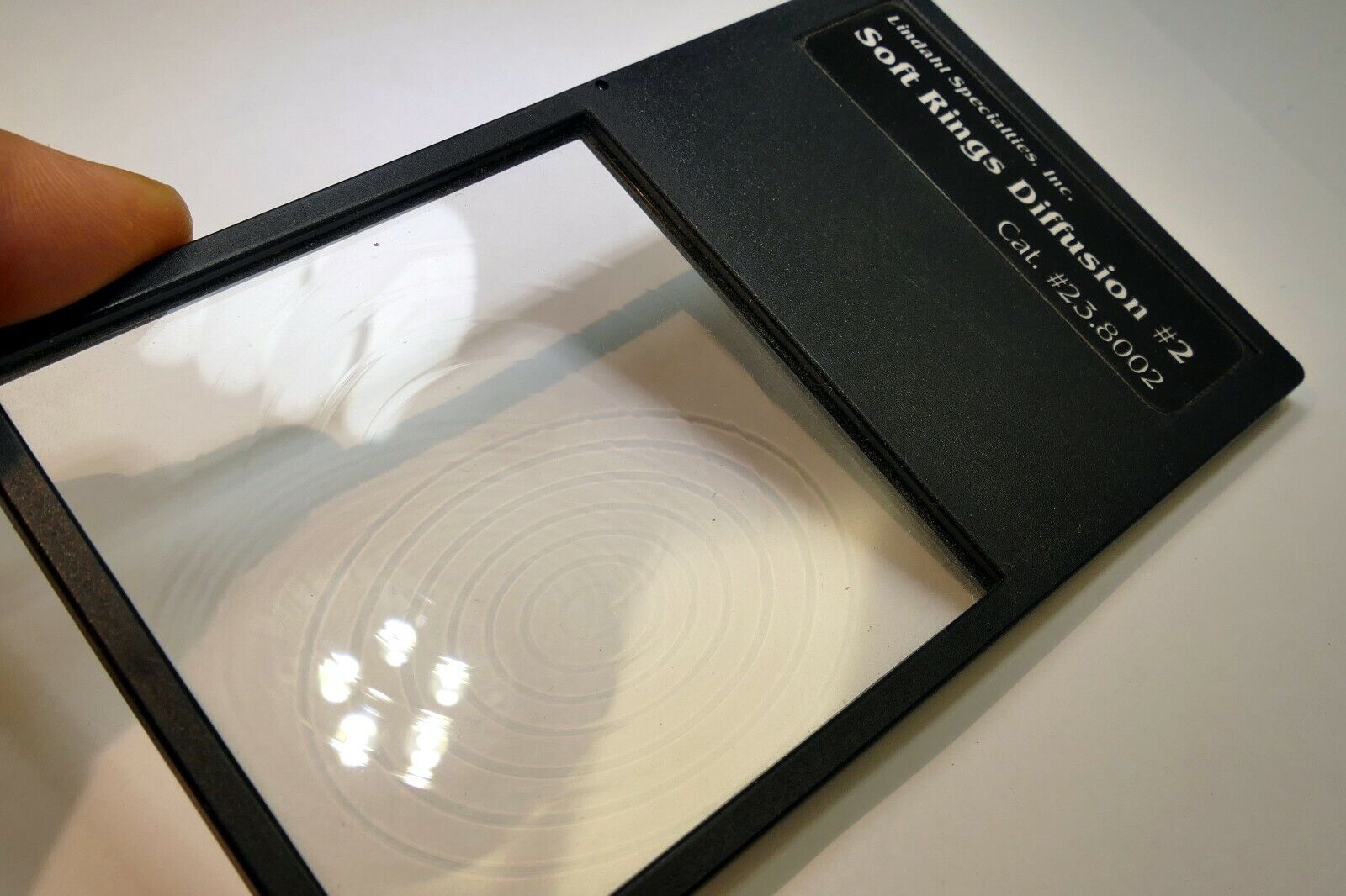 LINDAHL SOFT RING DIFFUSION #2 Drop in Lens Filter square 3X3" Portraiture Focus