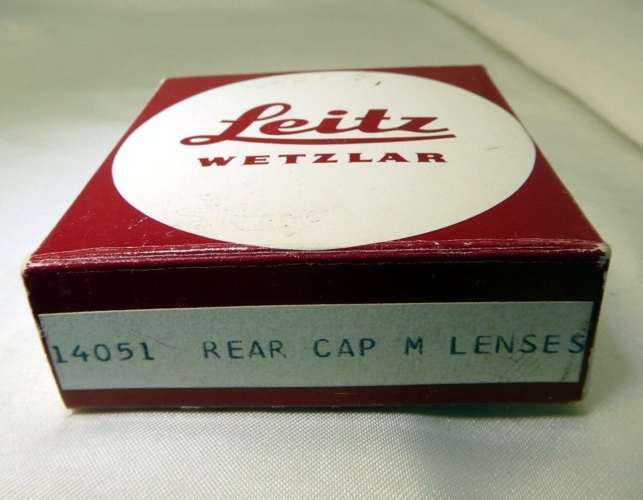 Empty Paper Box for Leica 14051 Rear Lens CAP vintage OEM