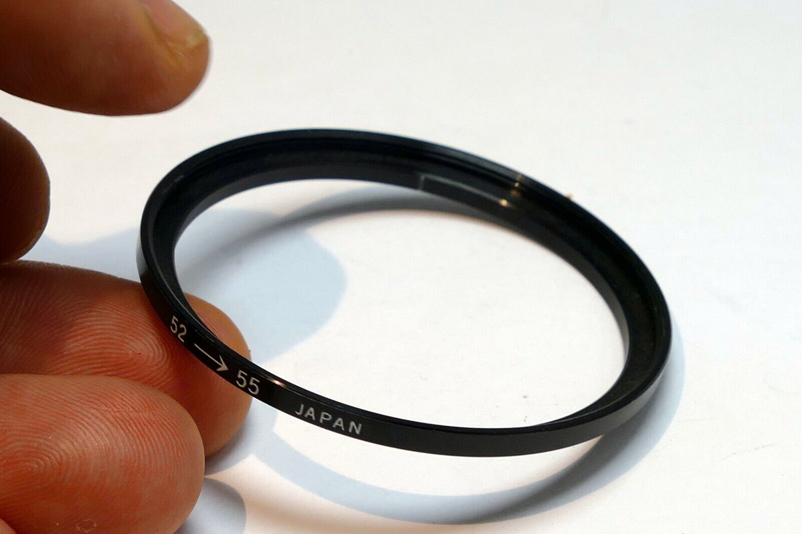 52mm to 55mm Metal Ring for lens male to female threads step -up made in Japan