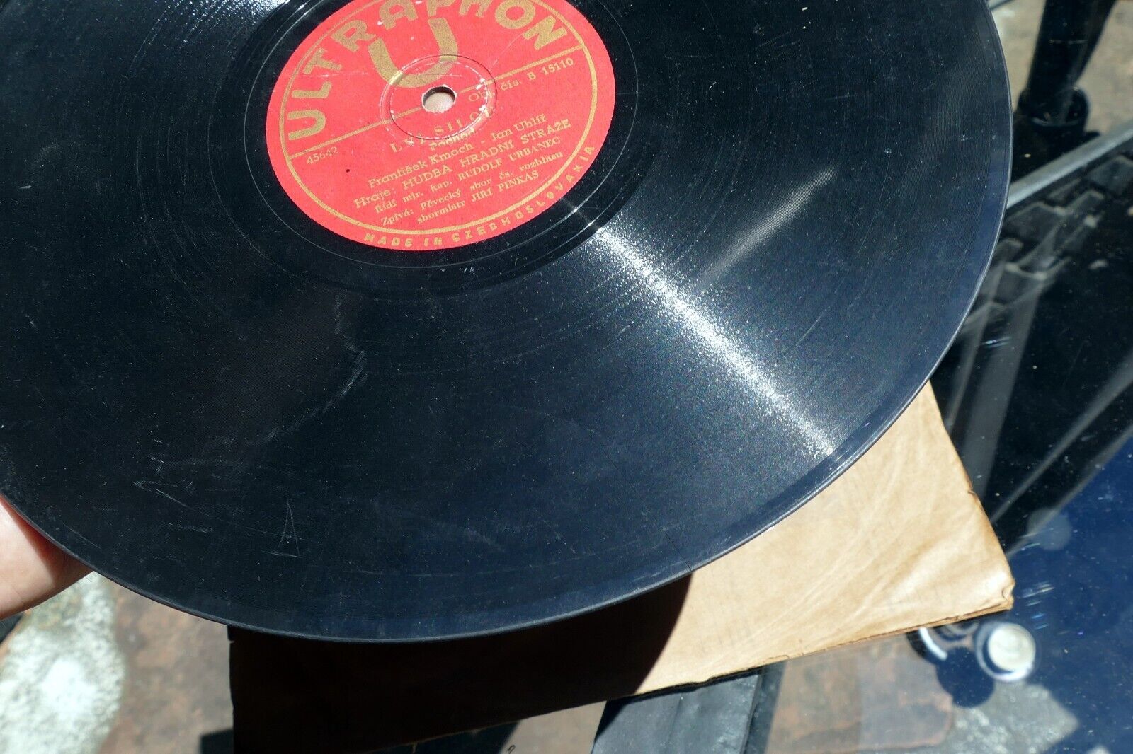 10" 78rpm Hudba Hradní Stráže 15110 Ultraphon Pestry Sokole 1948