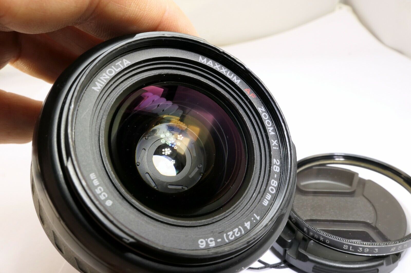Konica Minolta AF XI 28-80mm f4-5.6 Xi Lens w/ aperture stuck needs repair AS IS