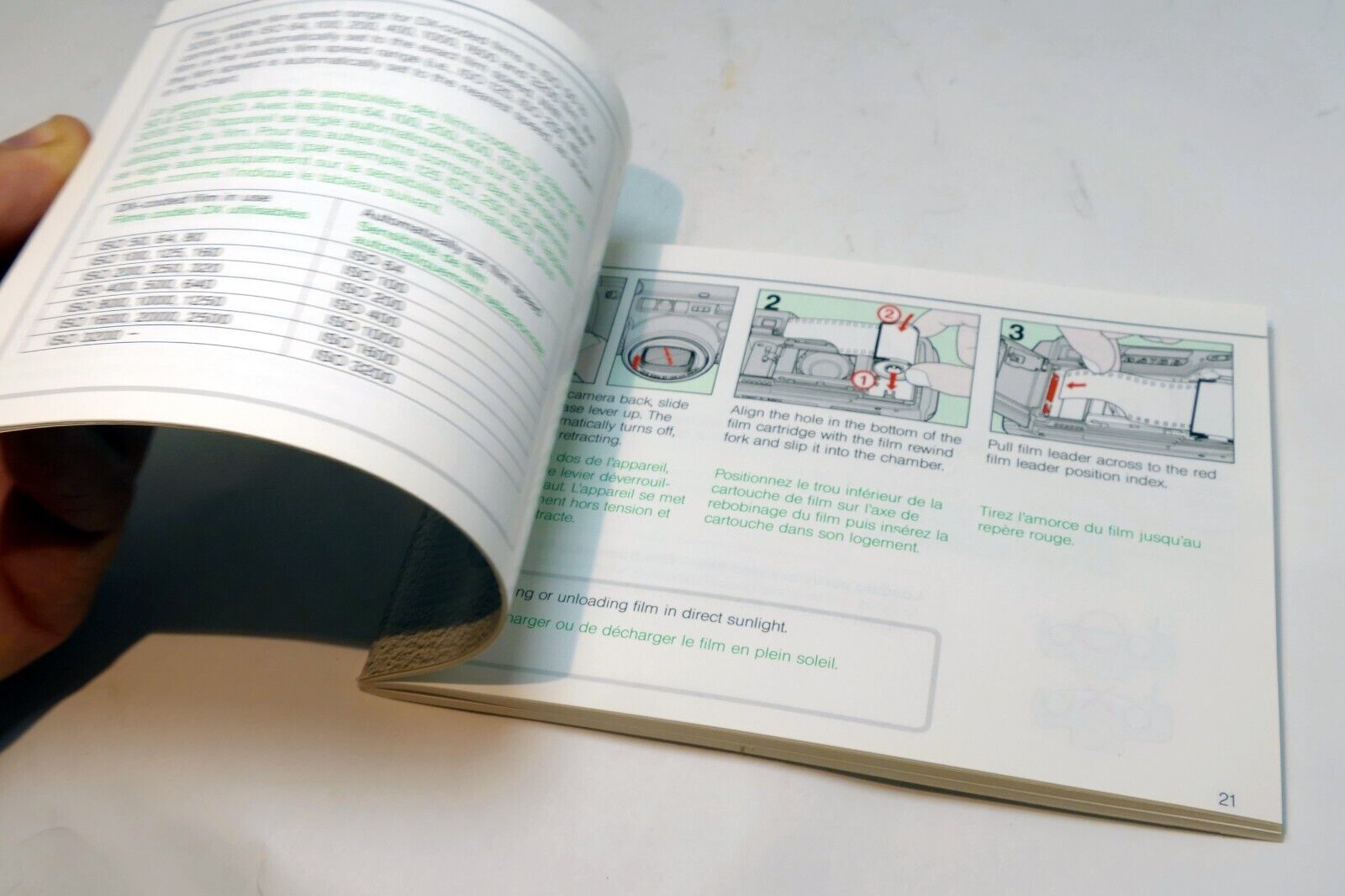 Nikon Zoom Touch 800 Film camera manual  Instruction Guide E English French Fr