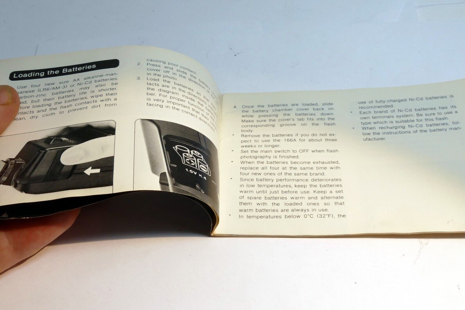 Canon Speedlite 166A Owners Manual Guide camera English