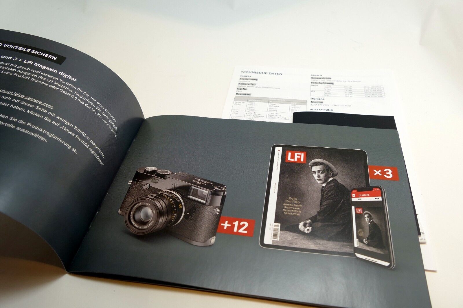 Leica M11 Camera  Information warranty guide 20200 black