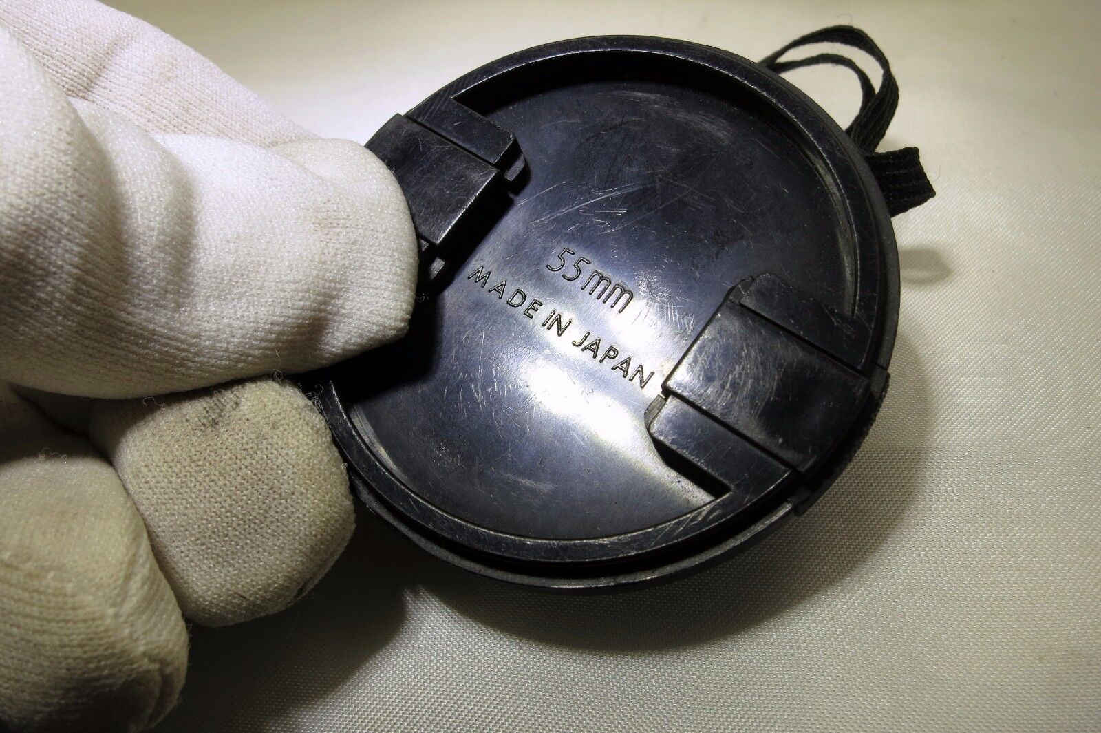 Sigma 55mm Front Cap dust cover with keeper string