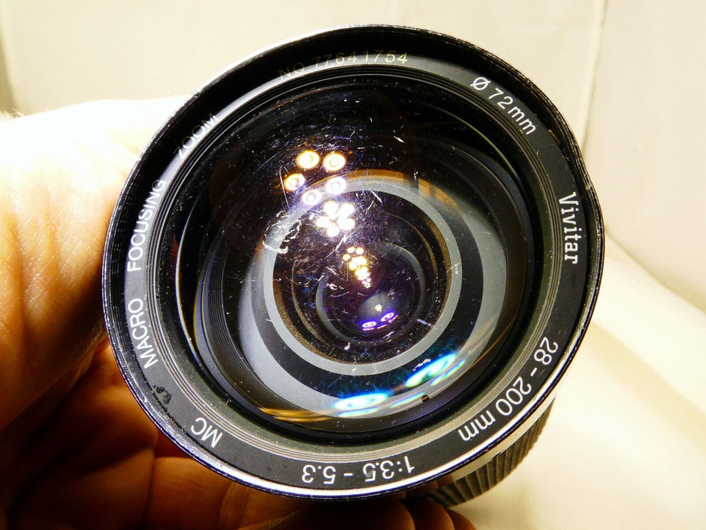 Vivitar 28-200mm F3.5-5.3 Manual Focus Lens For Pentax KA KR AS IS PARTS REPAIR