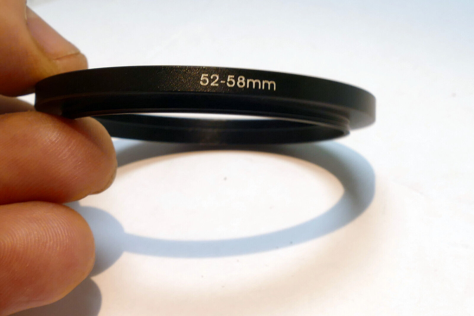 52mm to 58mm Step - Up ring metal threaded for lens filter