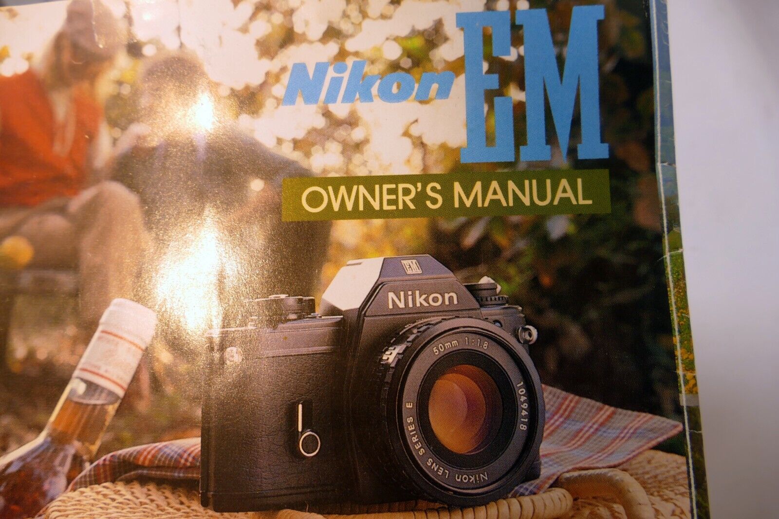 Nikon EM Camera Instructions manual guide English EN - vintage