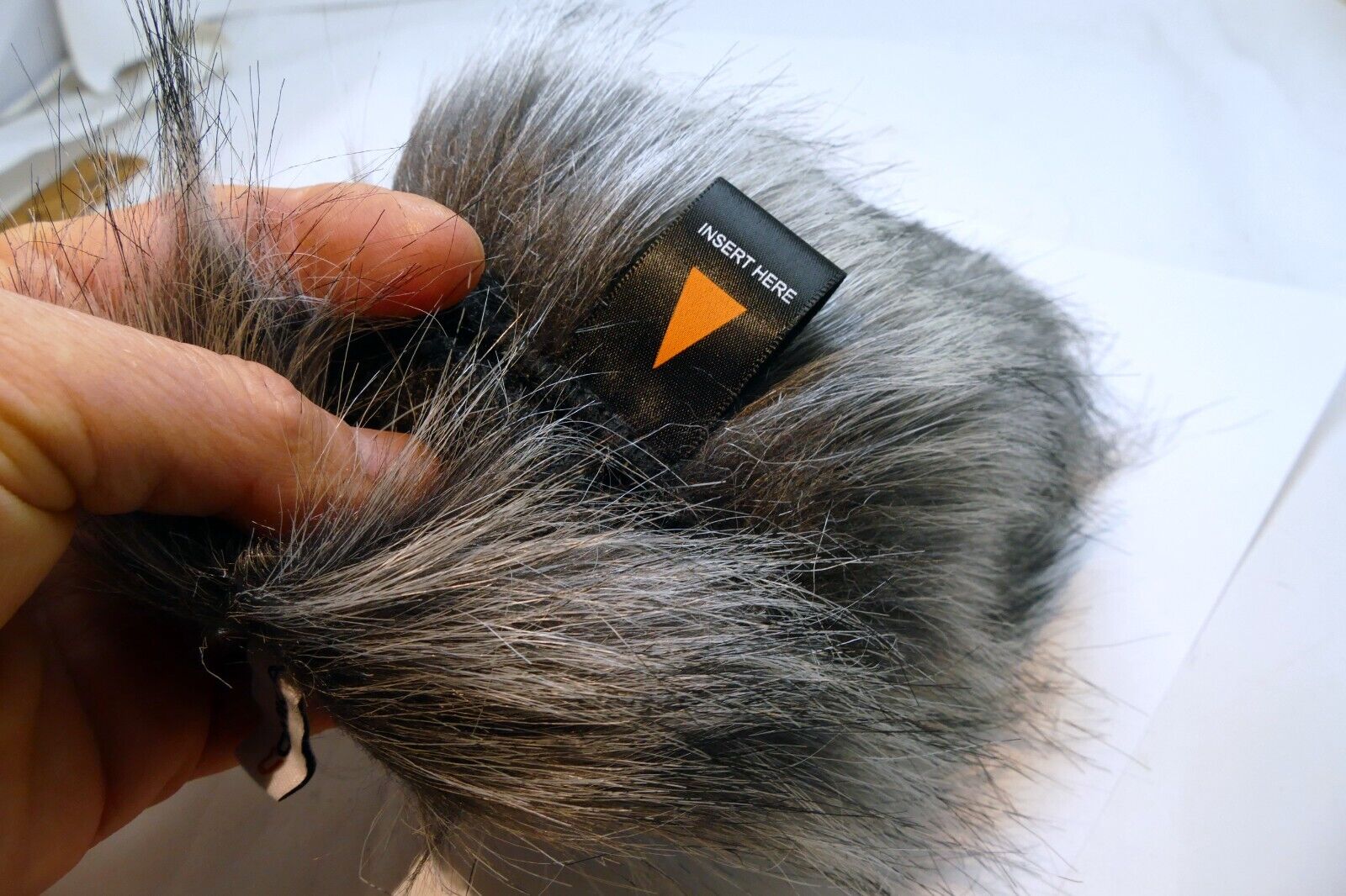 Comica 7" long Fur windshield Muff Blimp Cover Hole 35-40mm