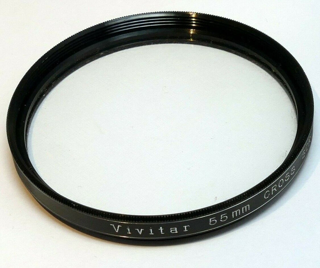 Vivitar 55mm Lens Filter CS Cross Screen 4 point Small Fine Star 1mm