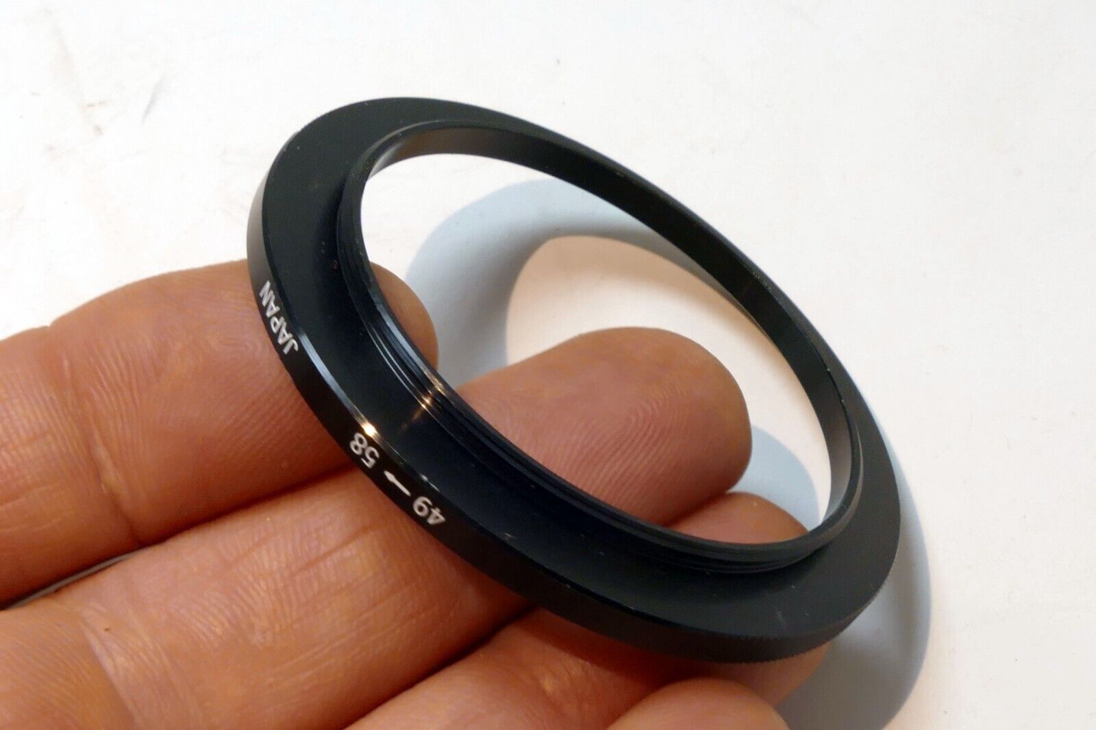 49mm - 58mm Metal Step Up Adapter Ring Lens to 58mm Filter Converter E46-E58