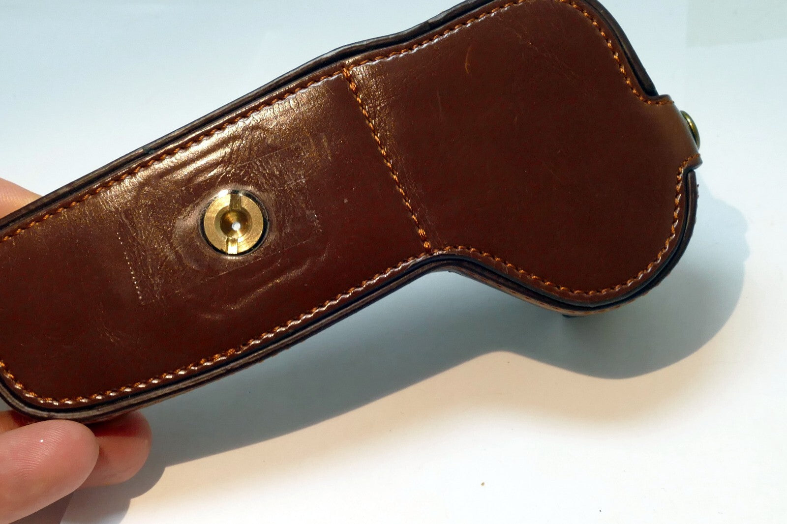 Lower Half Case for  Sony ZV-E10 digital camera brown