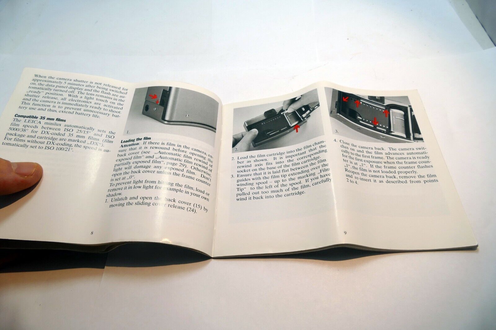 Leica Minilux 40mm f2.4 camera Manual Instruction Guide  Book  OEM Genuine