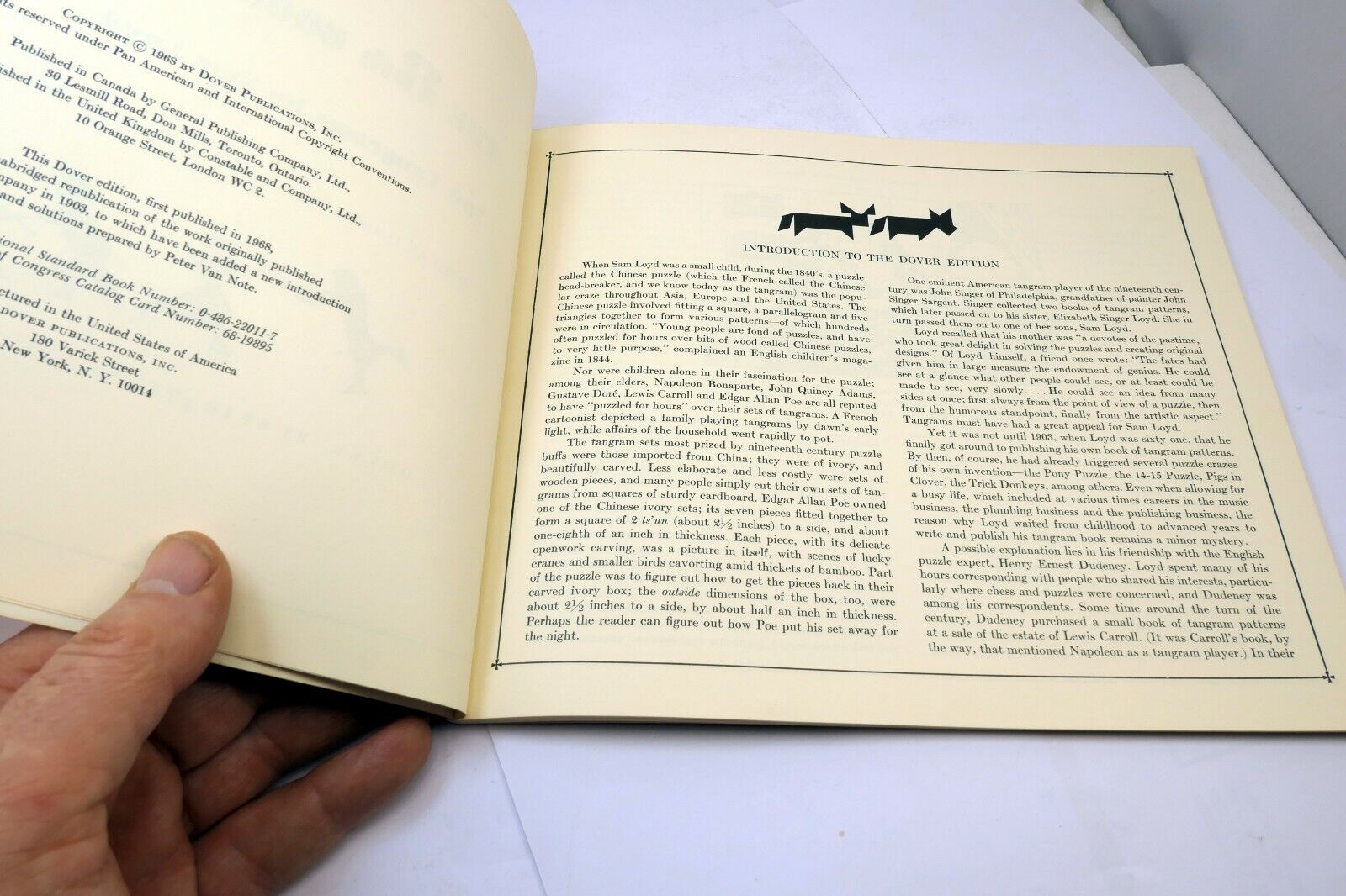 700 Tangrams by Sam Lloyd 8th Book Dover paperback