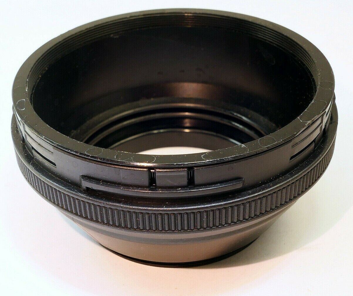 57mm Lens Hood Adapter Shade Plastic screw in type