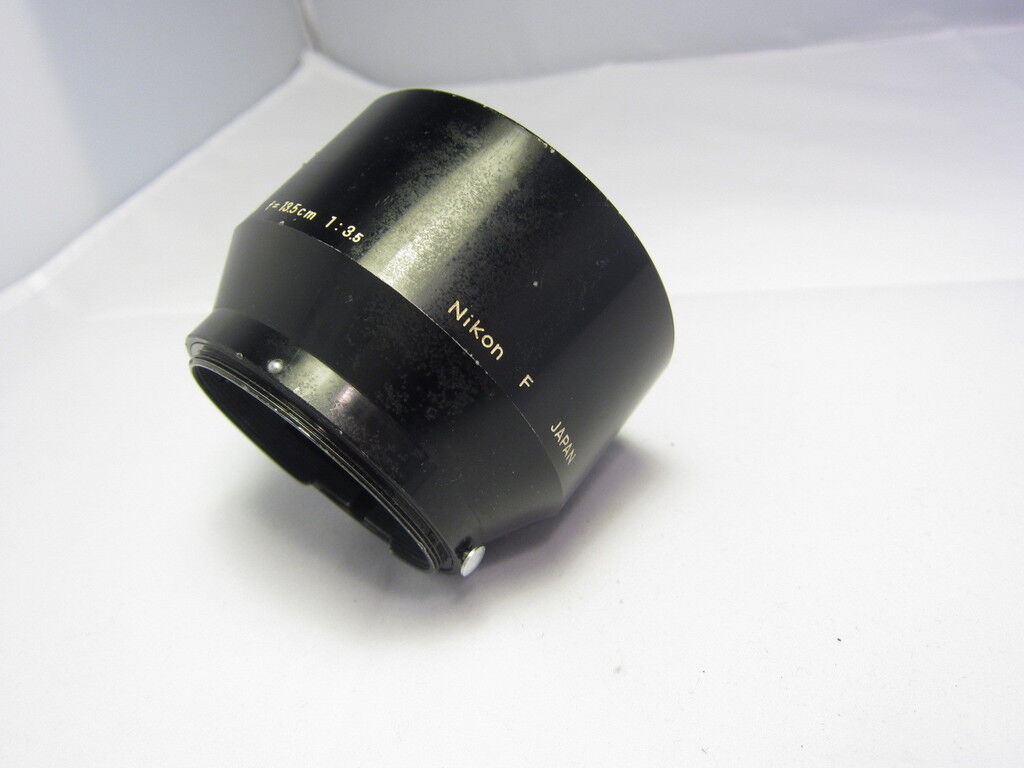 Genuine Nikon F Metal Hood 10.5cm 13.5cm f2.5 f3.5  Made in Japan 6209041