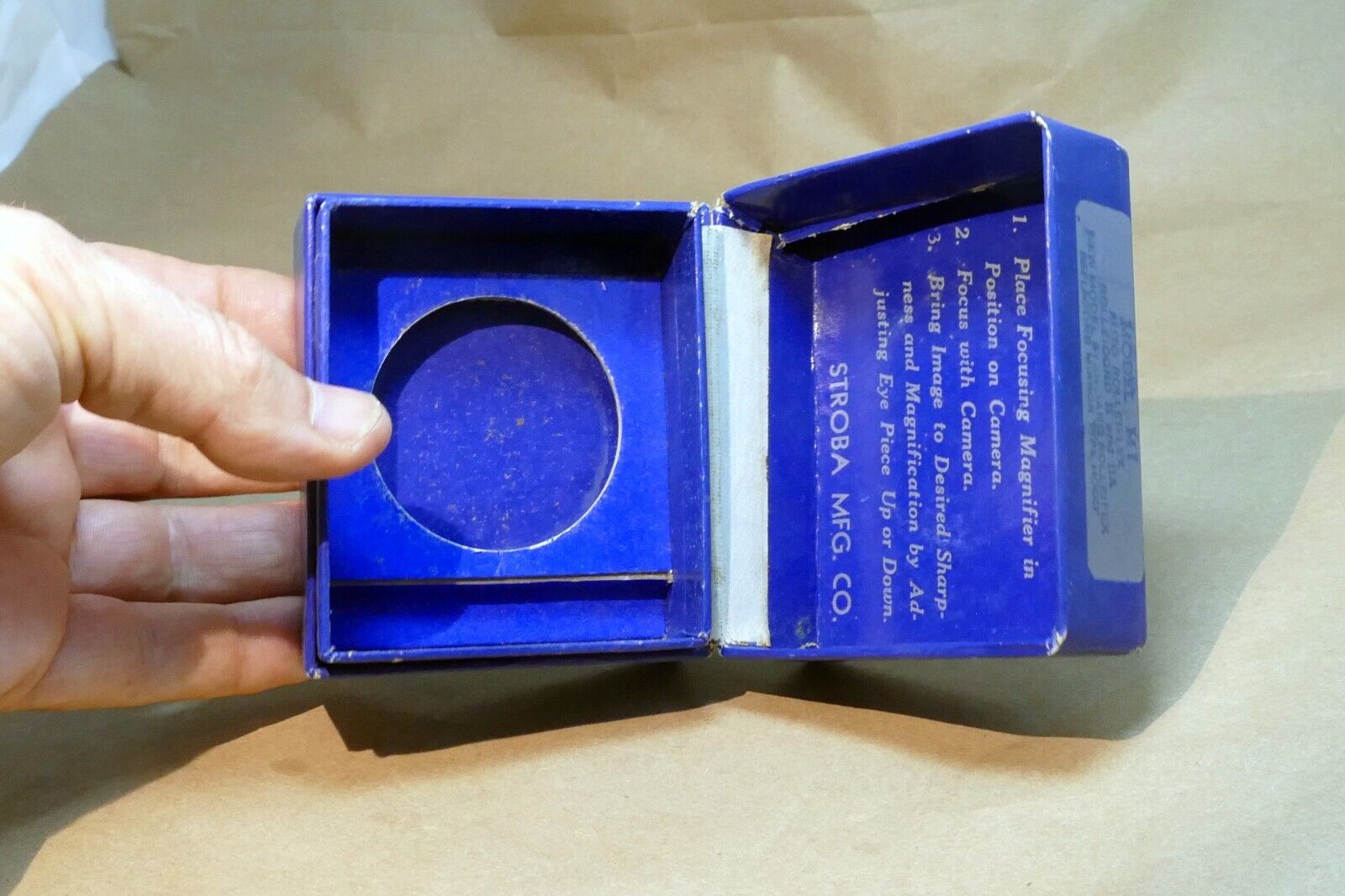 An Empty Box (only ) for Stroba wide Field Focus Magnifier  MI for Rolleiflex