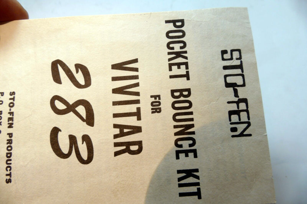 Sto-fen Pocket Bounce dome for Vivitar 283 Owner's Instruction Guide