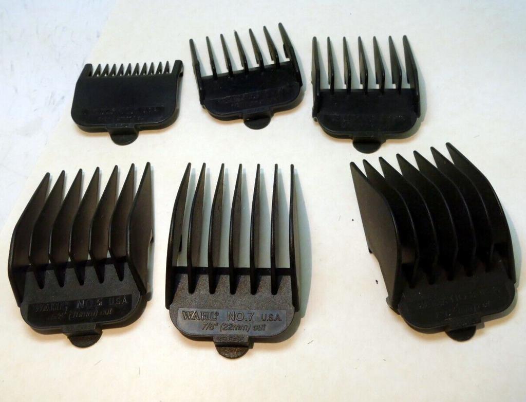 #1 #2 #3 #5 #7 #8  Wahl Guide Comb Attachment mixed lot - missing 4 & 6