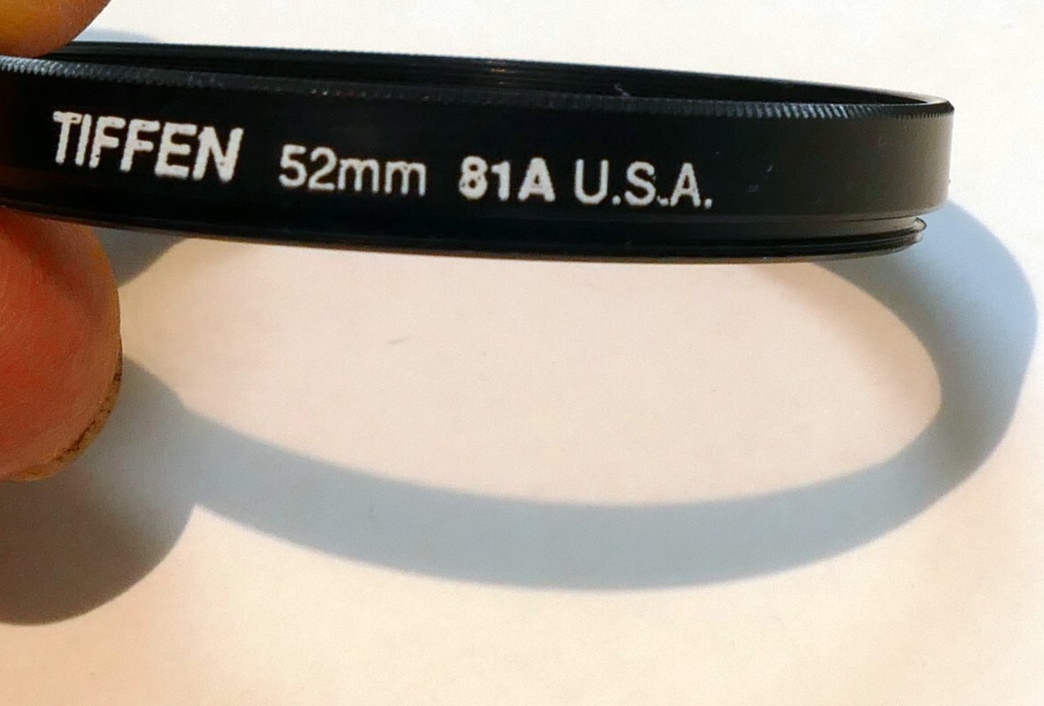 TIFFEN 52mm Filter 81A made in USA 50mm f1.4 nFD