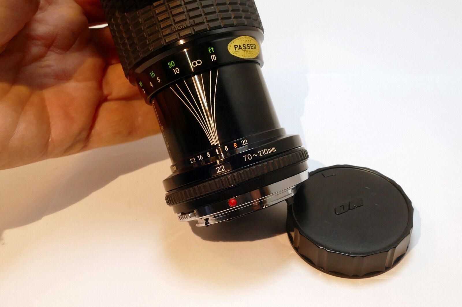 Sigma 70-210mm f4.5 lens for Olympus OM with Haze (AS IS Parts or Repair)
