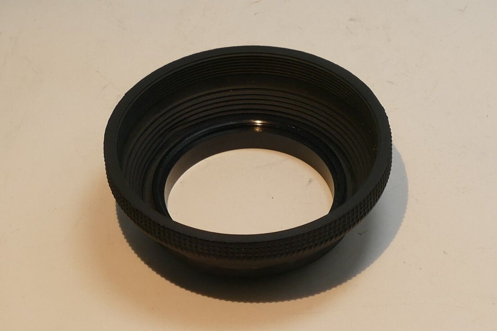 52mm Rubber Lens Hood Shade double threaded with small hole on the side