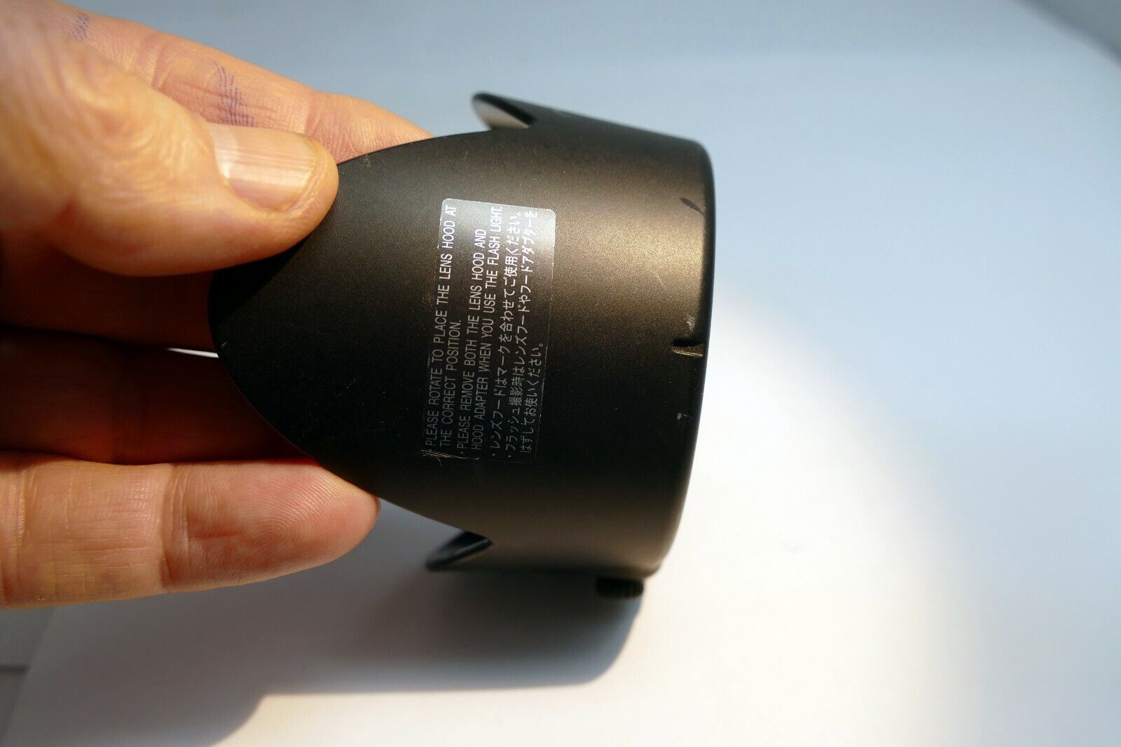 64.5mm ID Slip on type plastic Lens Hood unknown brand