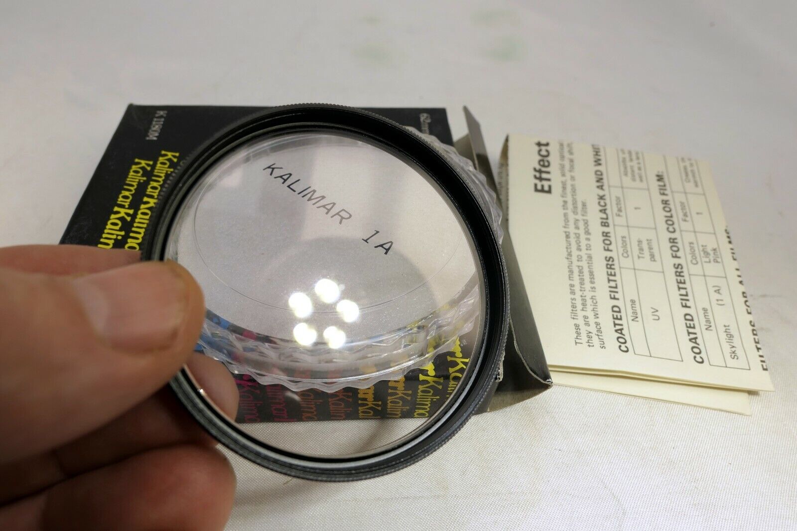 KALIMAR 62mm 1A skylight Lens Filter  - - -  old stock - never been used - boxed