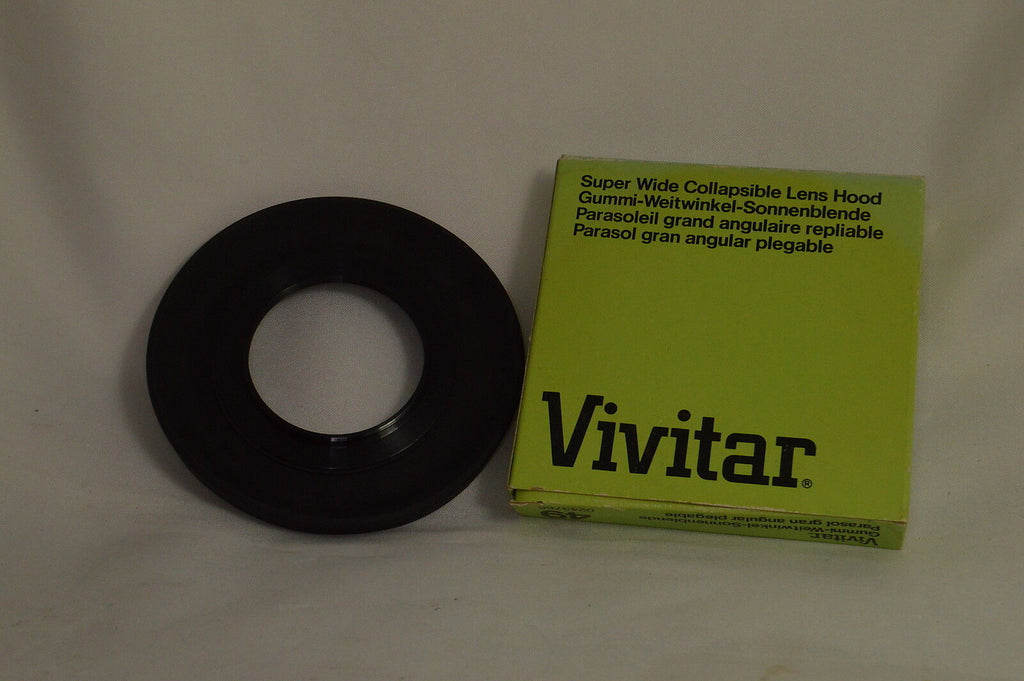 Vivitar Super Wide Collapsible Lens Hood 49mm Made in Japan With Box 603 O126024
