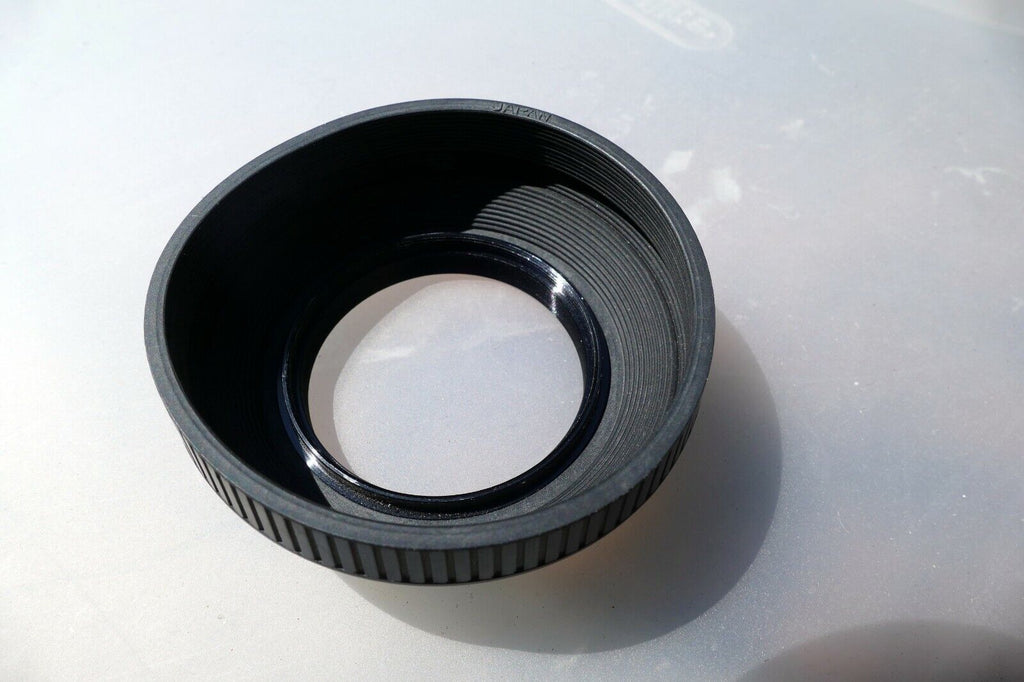 55mm Rubber Lens Hood Shade with double threads in the front for f1.7 f1.4