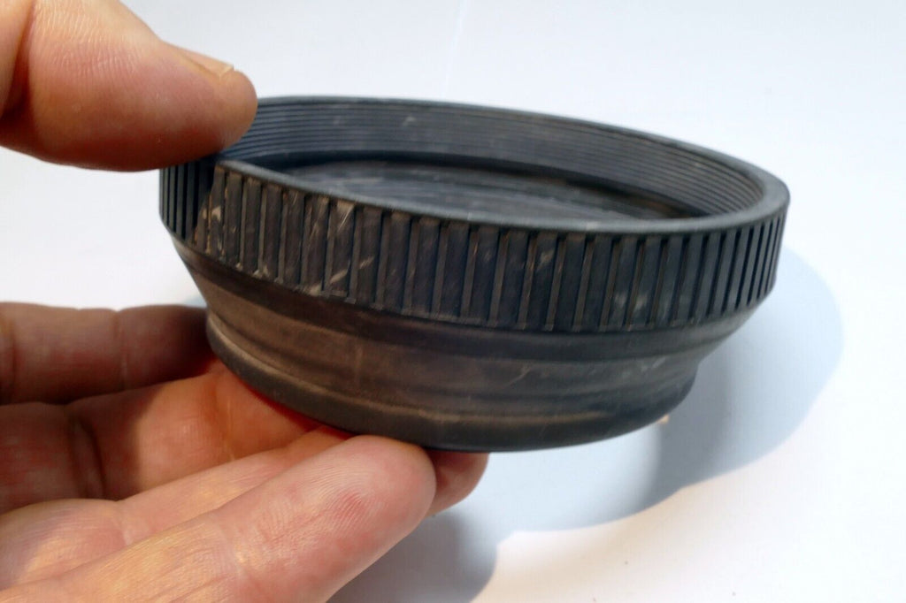 72mm rubber lens hood  collapsible double threaded  telephoto 300mm 400mm