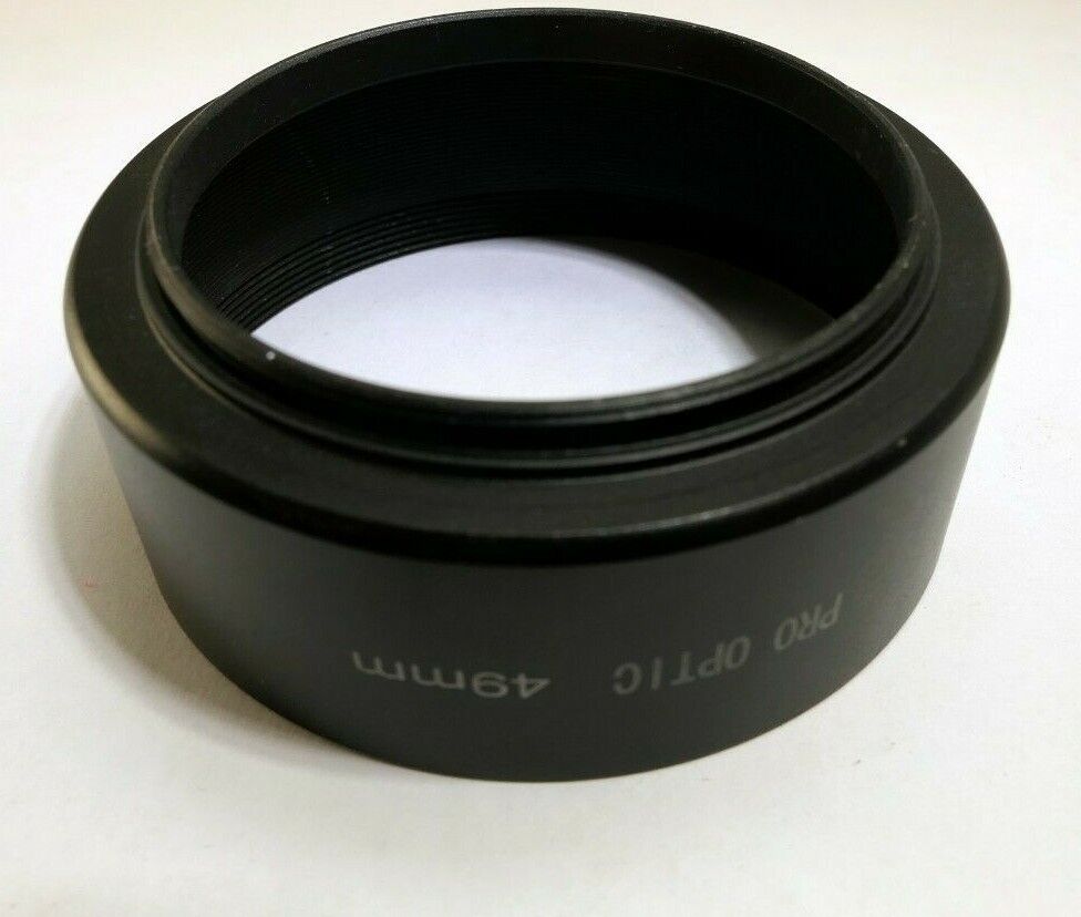 Pro Optic 49mm Metal Lens Hood Shade screw in type for Telephoto 135mm 105mm