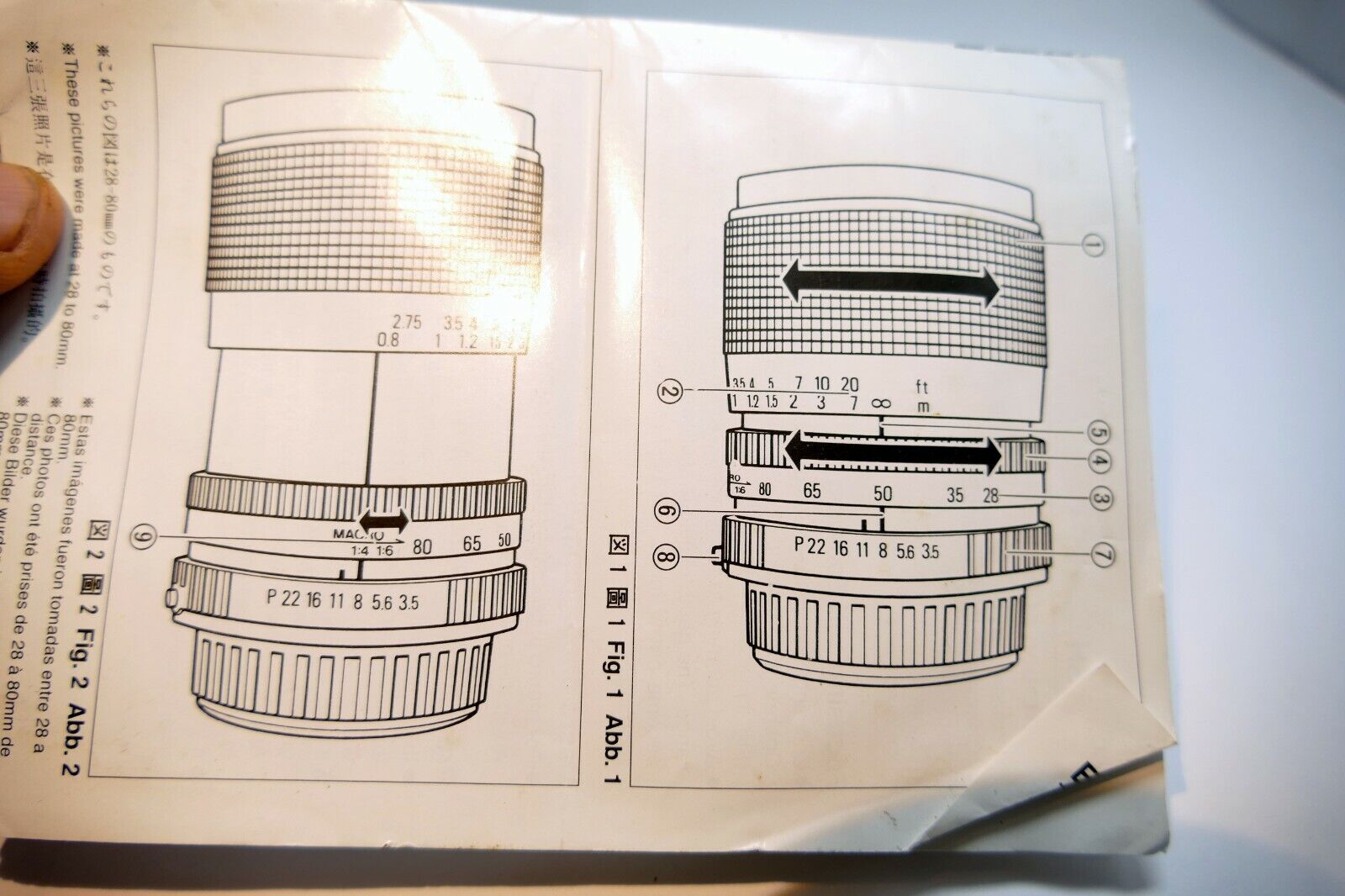 Ricoh 28-80mm 28-70mm f3.5-4.8 5.6 Rikenon P Lens guide owner's manual brochure