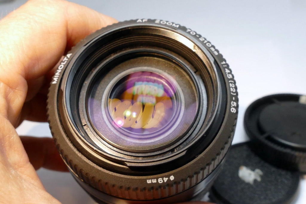 Minolta 70-210mm f4.5-5.6 lens for  SONY A mount AF A57 a68 cameras - near mint