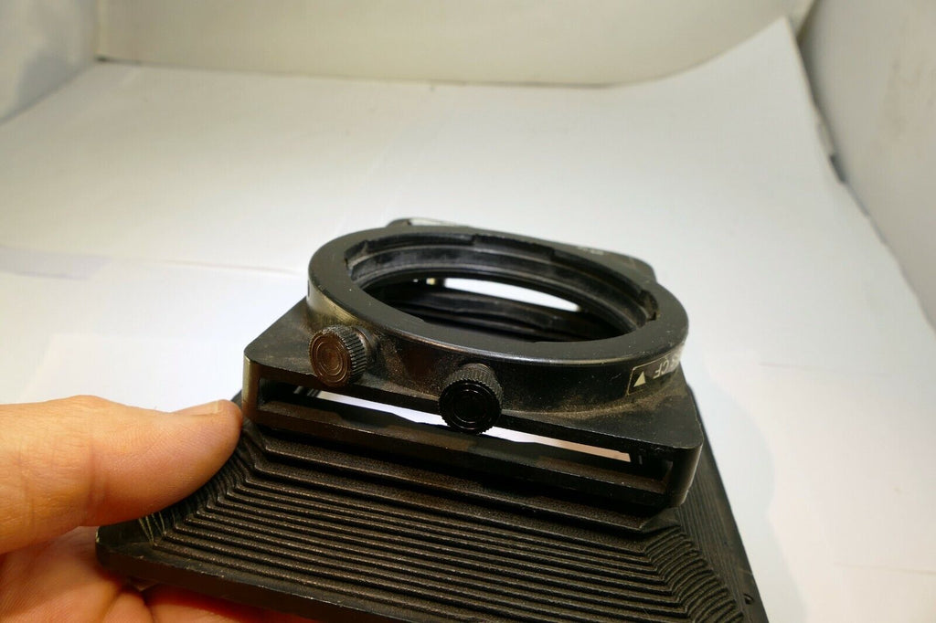 Lindahl Bellows lens Hood 31.1325 Bell-O-Shade Single 3X3 filter slot CF HASS