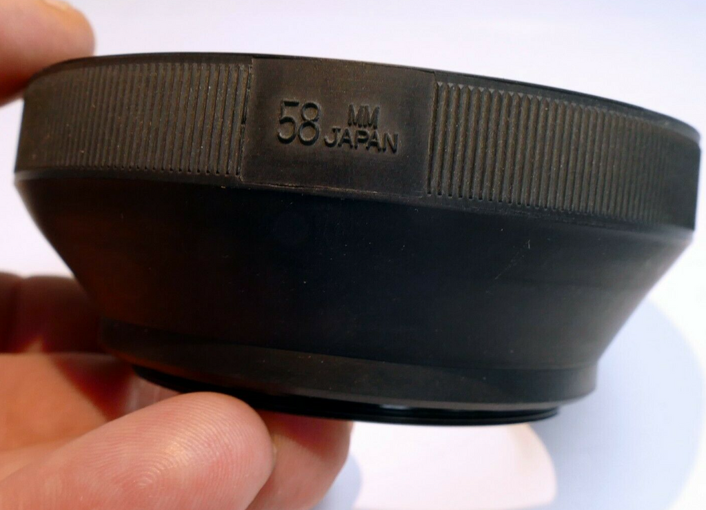 58mm Rubber Hood shade telephoto  collapsible for normal lenses double threaded