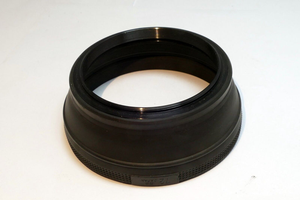 72mm Lens Rubber Hood double threaded for telephoto lenses 300mm 400mm f5.6