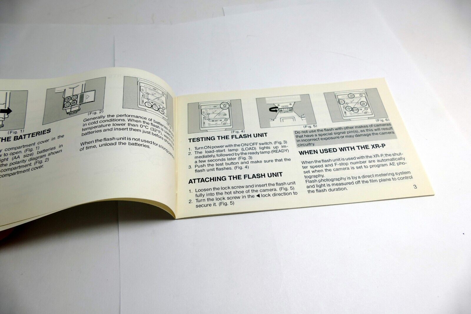Ricoh XR Speedlight 300P Flash  Instruction Manual / User Guide EN - genuine OEM