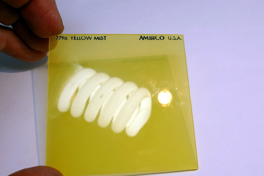 Ambico 7796 Yellow Mist  Filter 76X76mm square drop in soft focus fog