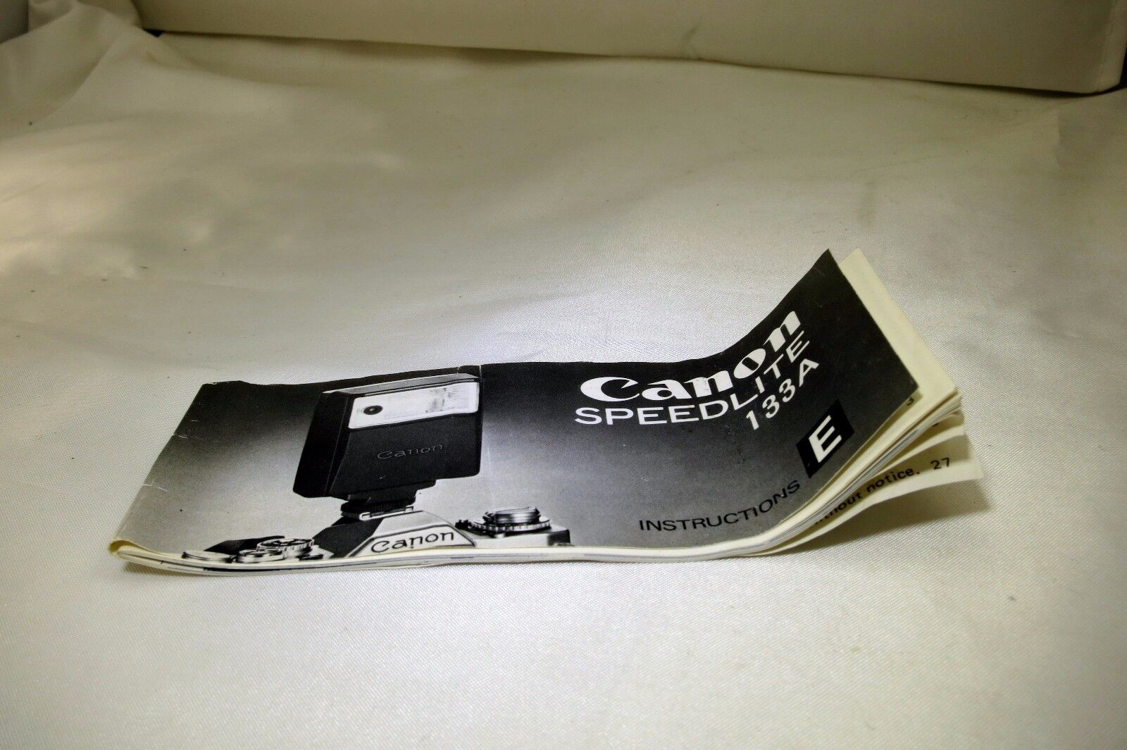 Canon Speedlight 133A flash Instructions manual Guide